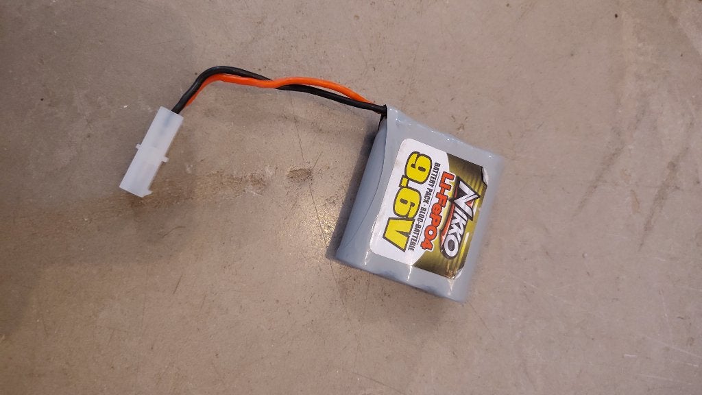 RC Nikko LI-FE-PO4 accu 9,6V, Elektro, Gebruikt, Ophalen of Verzenden, Onderdeel