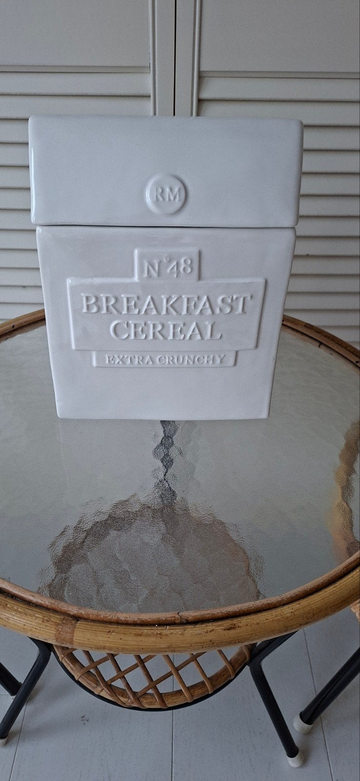 Rivièra Maison Breakfast Cereal Storage, Ophalen of Verzenden, Zo goed als nieuw, Porselein, Overige typen