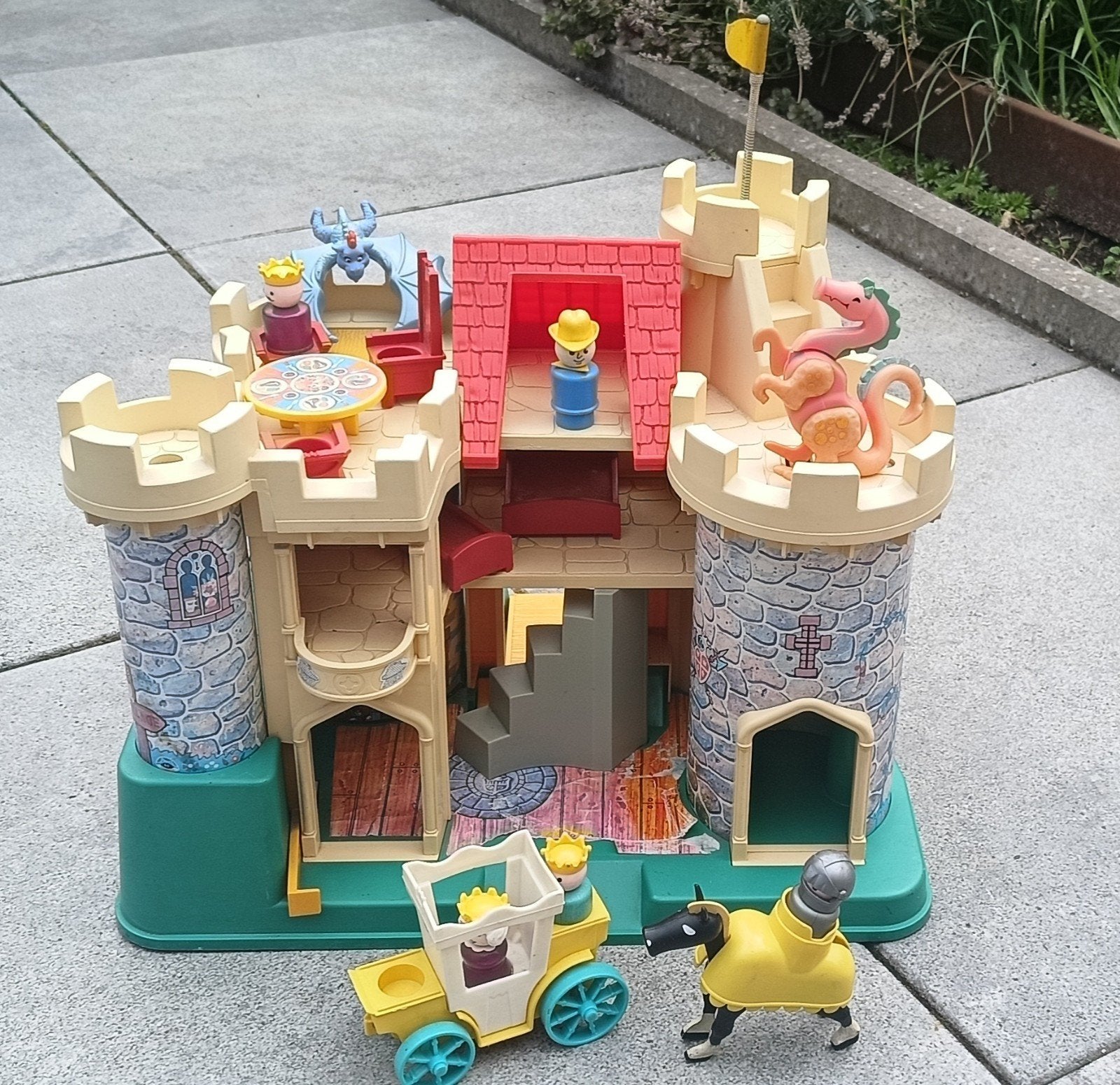 Vintage Fisher-Price Kasteel met accessoires, Ophalen, Gebruikt, Jongen of Meisje