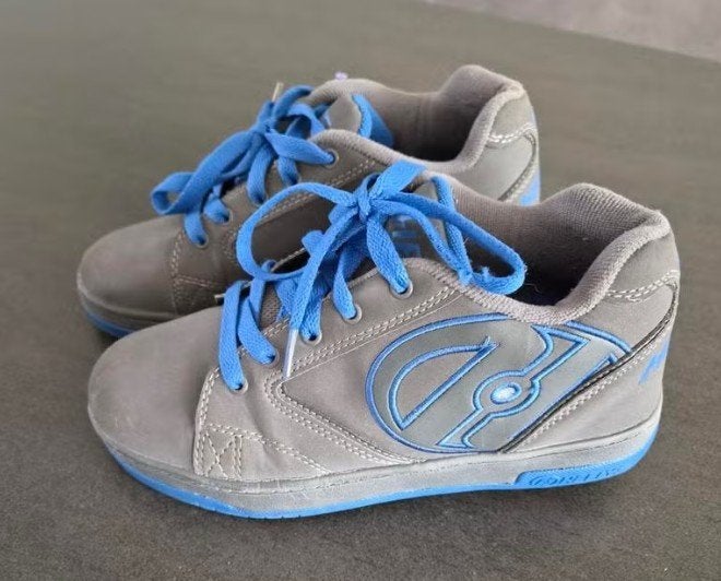 Heelys rolschoenen grijs/blauw - Maat 36,5, Ophalen of Verzenden, Gebruikt, Kinderen