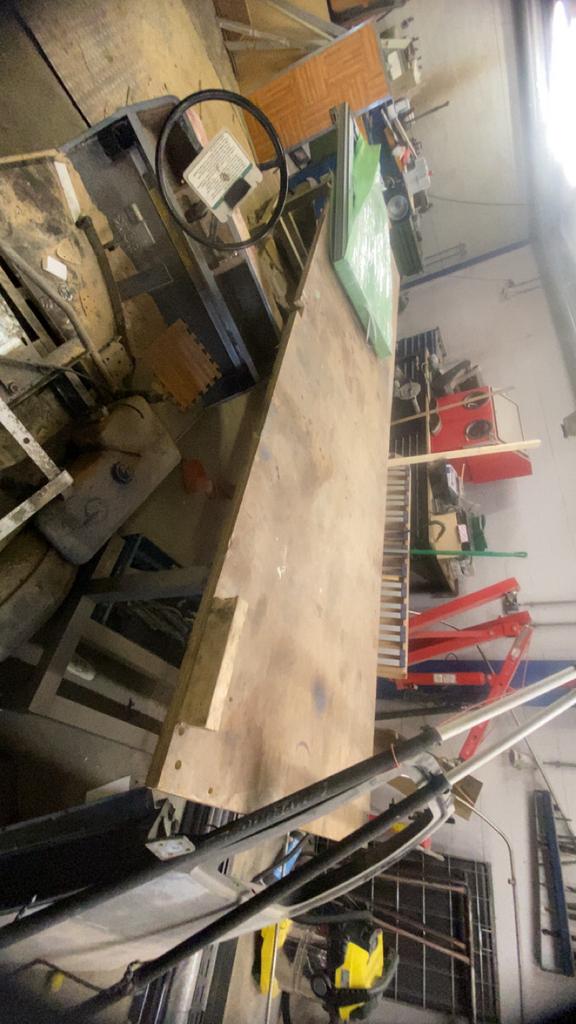 Werkbank multiplex, Doe-het-zelf en Verbouw, Werkbanken, Ophalen, Gebruikt, 70 tot 120 cm