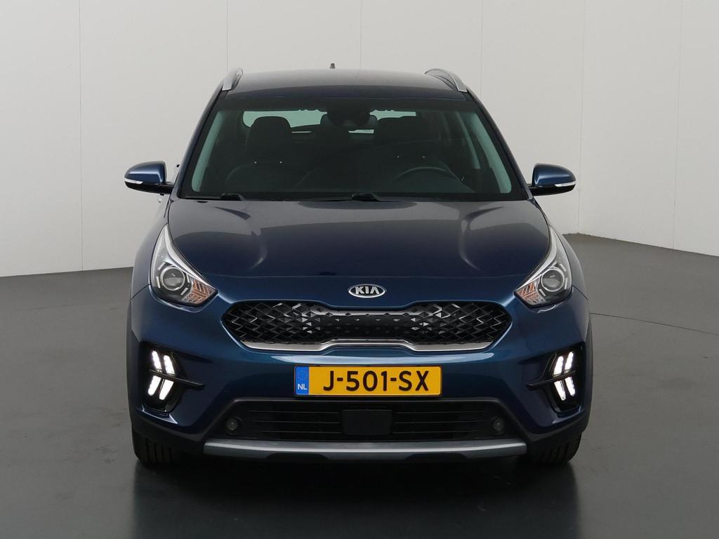 Kia Niro 1.6 GDi Hybrid DynamicLine | Navigatie | Parkeercam, Auto's, Kia, Gebruikt, Euro 6, 2 kWh, Blauw