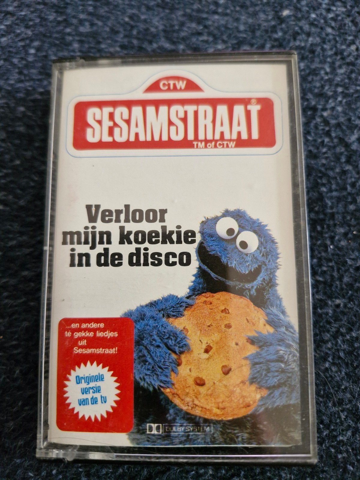Sesamstraat - Verloor mijn koekie in de disco cassettebandje, Cd's en Dvd's, Gebruikt, Kinderen en Jeugd, 1 bandje, Ophalen of Verzenden