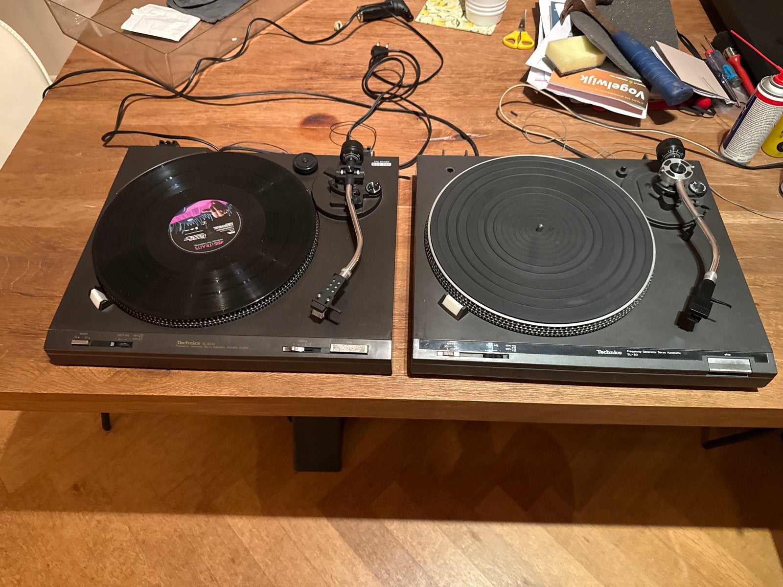 2 Technics Platenspelers SL-B202 en SL-B3 - Werken beide, Gebruikt, Automatisch, Ophalen of Verzenden, Platenspeler