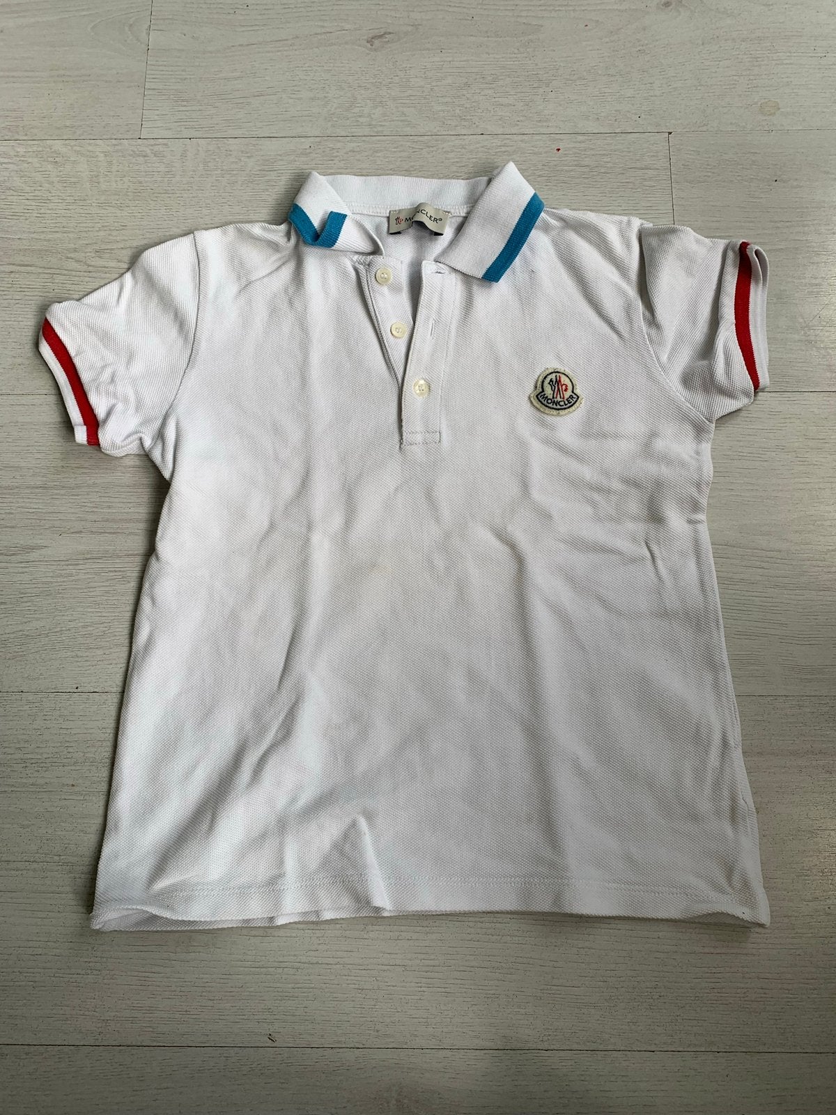 Moncler shirt maat 128, Kinderen en Baby's, Kinderkleding | Maat 128, Ophalen, Zo goed als nieuw, Jongen, Shirt of Longsleeve