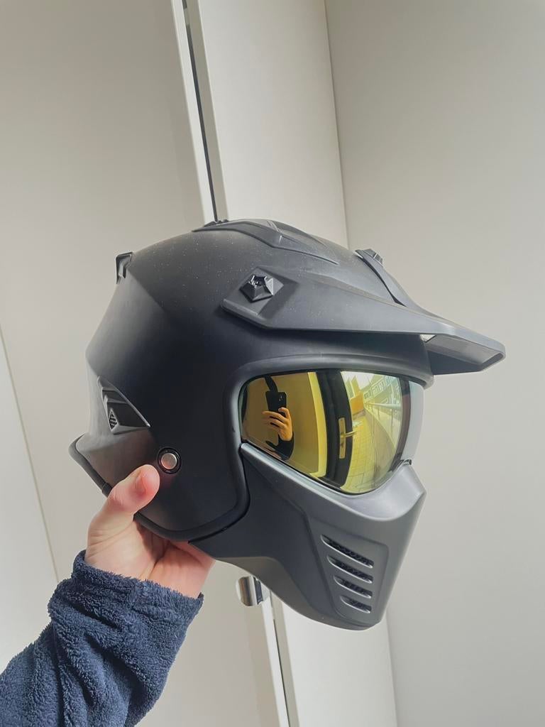 Vito bruzano jet helm full option, Dames, Jethelm, S, Tweedehands