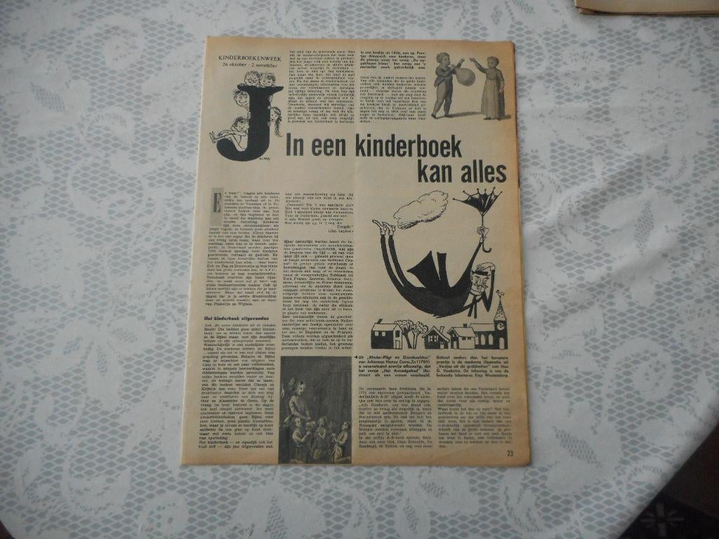Kinderboekenweek. 1963., Verzamelen, Ophalen of Verzenden, 1960 tot 1980, Nederland, Knipsel(s)