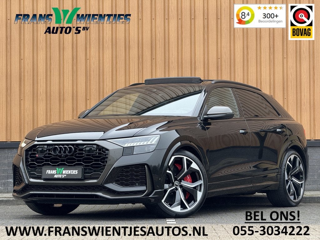 Audi RS Q8 4.0 TFSI RS Q8 quattro | Carbon Optiek Pakket | D, Auto's, Audi, Gebruikt, Overige brandstoffen, Zwart, Bedrijf