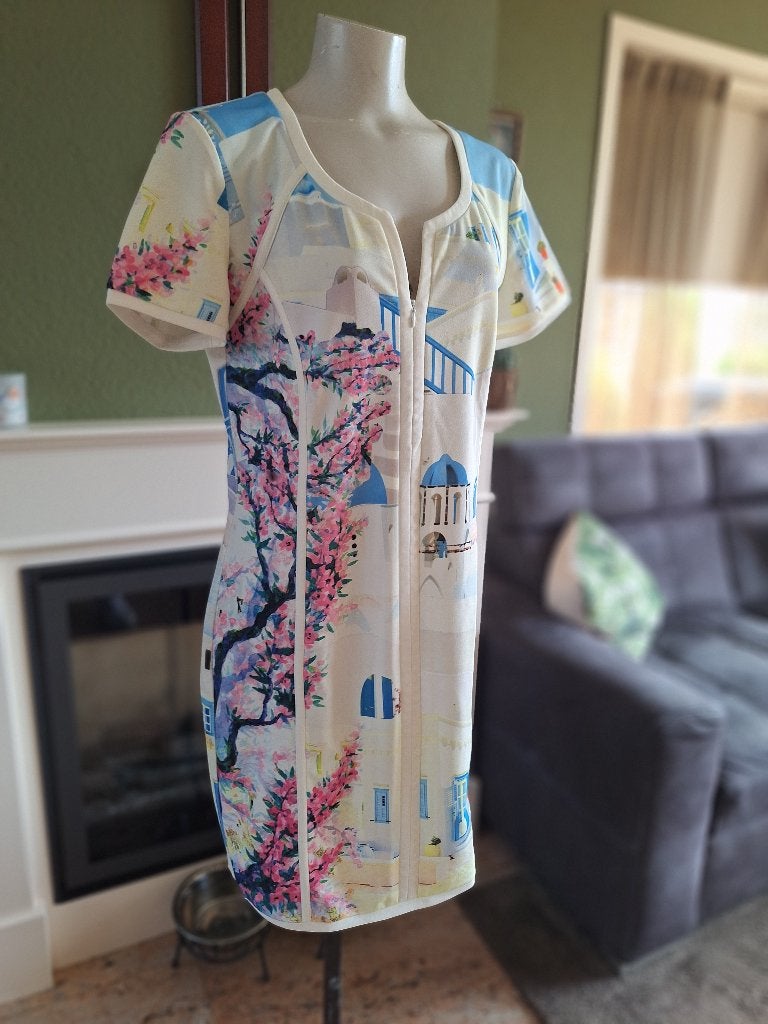 Etoile du Monde Grieks stads print mt 5 XL 44 /42, Overige kleuren, Verzenden, Maat 46/48 (XL) of groter, Etoile du monde