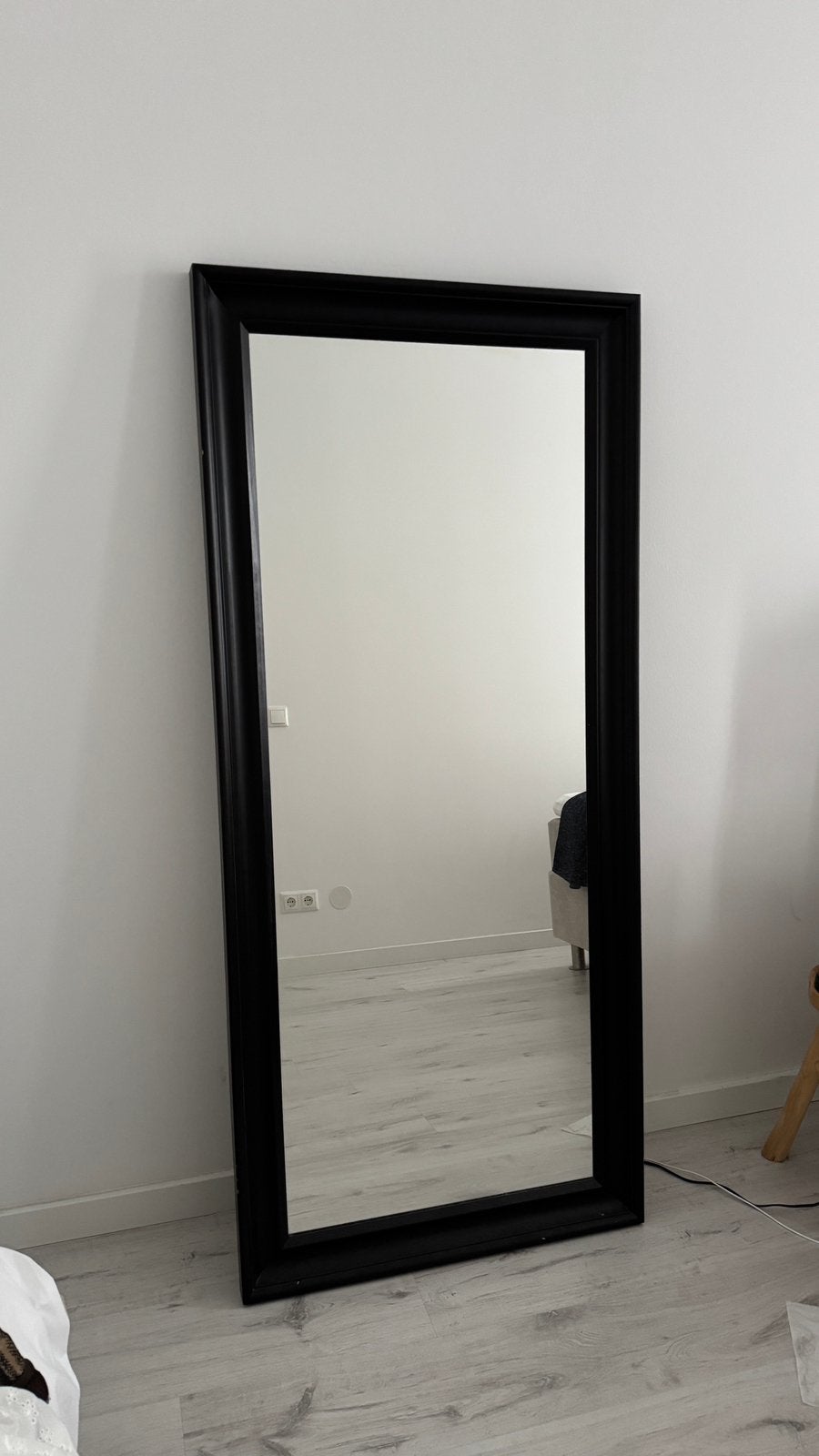 Spiegel ikea zwartbruin 75x165 cm, Huis en Inrichting, Woonaccessoires | Spiegels, Ophalen, Gebruikt, 150 tot 200 cm, Rechthoekig