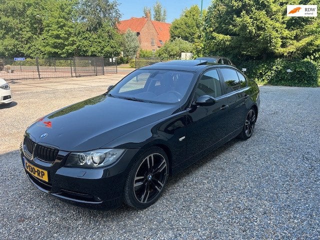 BMW 3-serie 335i High Executive, Automaat, Gebruikt, Leder en Stof, Zwart