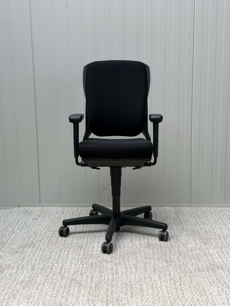 Ahrend 230 Refurbished Bureaustoel met zwarte rugbeugels, Niet ingevuld, Zwart, Niet ingevuld, Ophalen of Verzenden