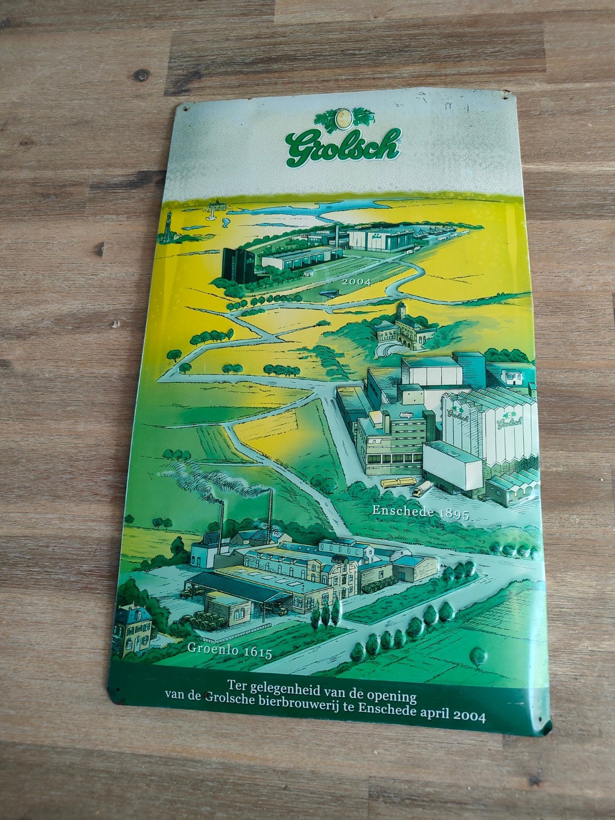 Grolsch Reclamebord - Historische Brouwerijen, Ophalen of Verzenden