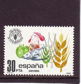 Spanje wereldvoedseldag, Ophalen of Verzenden, Postfris