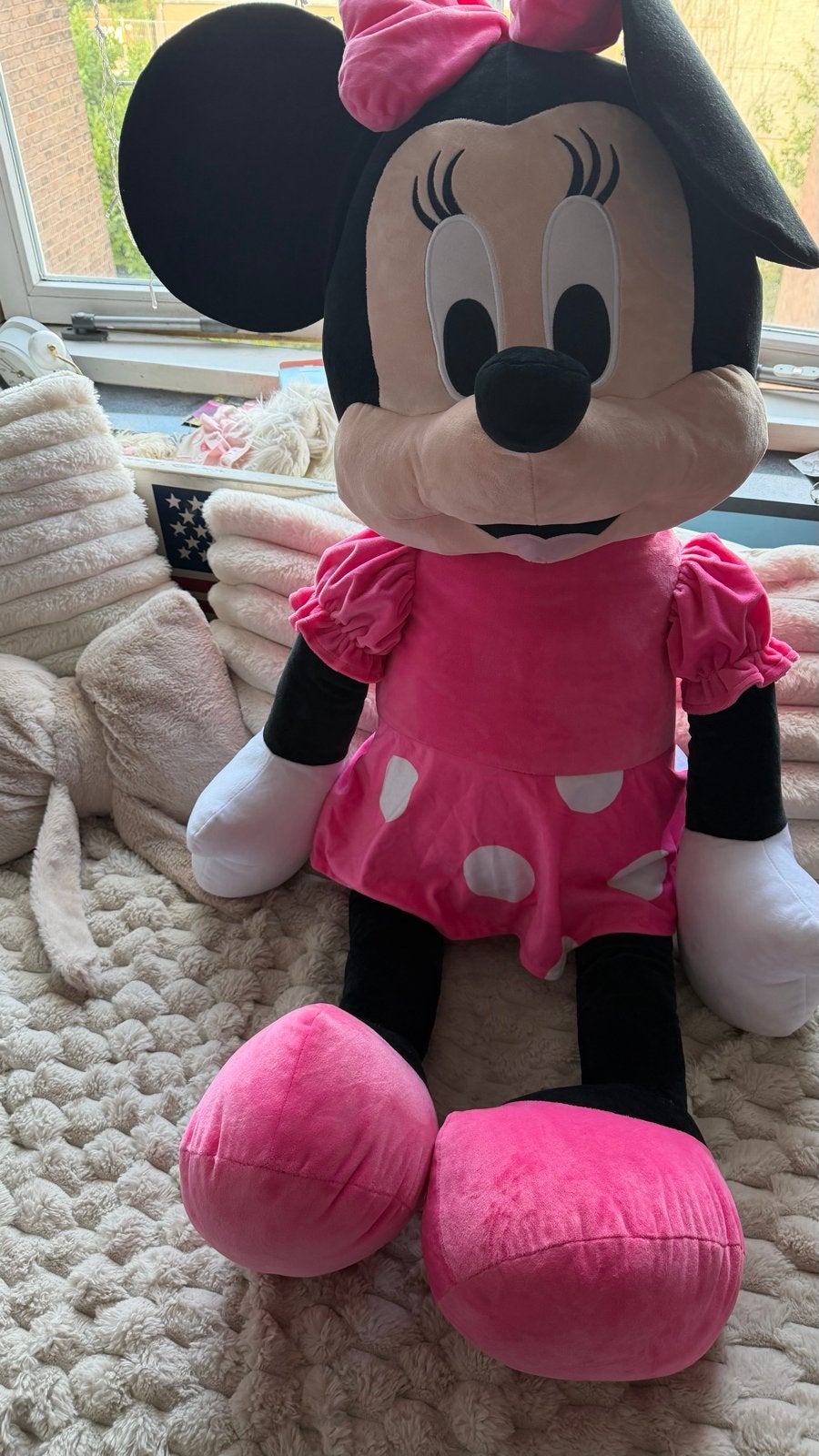 Grote xxl Disney Minnie Mouse Knuffel kado tip!, Muis, Disney, Ophalen of Verzenden, Zo goed als nieuw