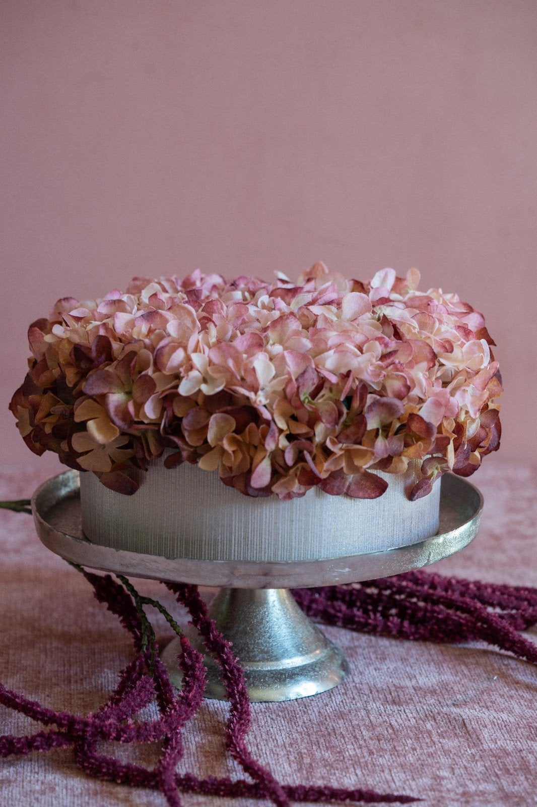 Prachtig Kunstbloemstuk Roze/Paars - Hortensia, Binnen, Onbekend@voorbeeld.com, Onbekend, Nieuw