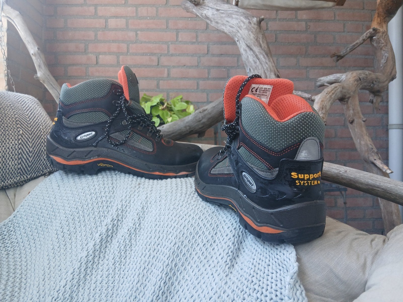 Grisport werkschoenen, support system. 1x gedragen., Kleding | Heren, Ophalen, Zo goed als nieuw, Zwart, Werkschoenen