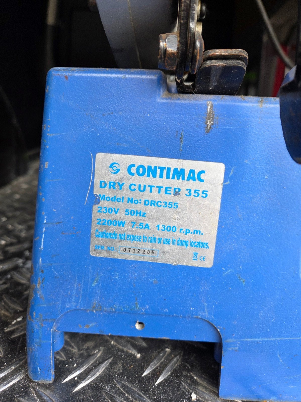Contimac DRC 355 Afkortzaag, Doe-het-zelf en Verbouw, Gereedschap | Zaagmachines, Ophalen, Gebruikt, 70 mm of meer, Afkortzaag