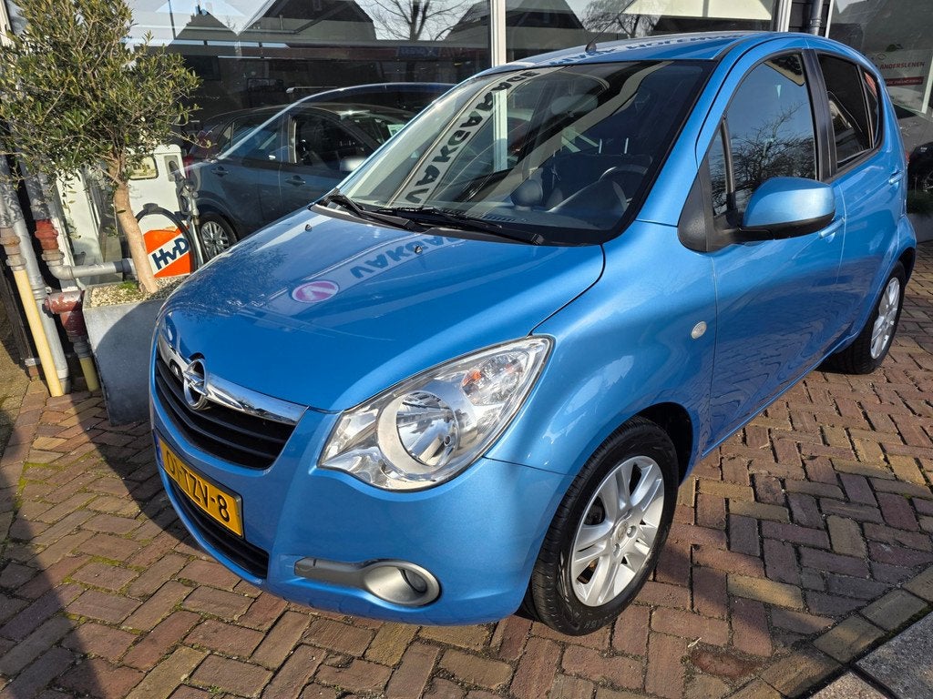 Opel Agila 1.0 Edition,lm velgen,airco,spoiler, Euro 5, Gebruikt, 31 €/maand, Blauw