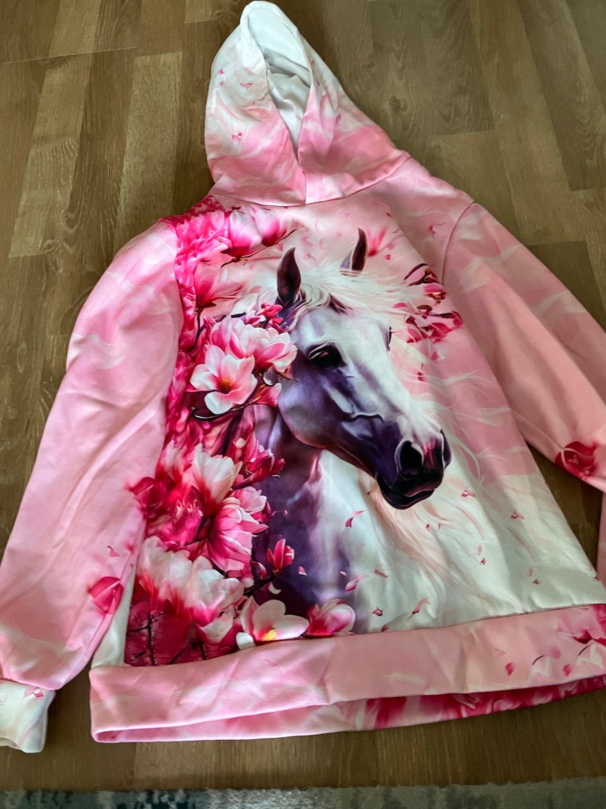 Roze Paardentrui met Capuchon - Maat 11-12 Jaar, Ophalen of Verzenden, Zo goed als nieuw