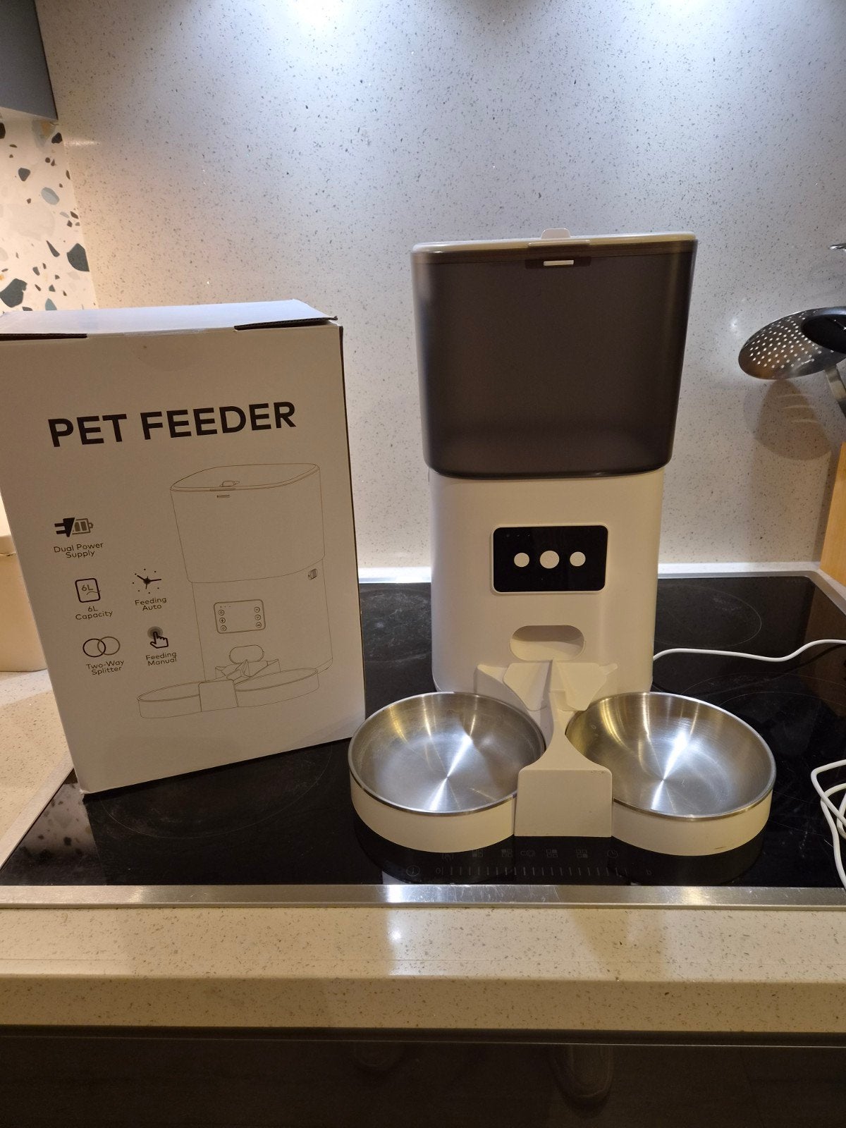automatische voerbak (pet feeder), Dieren en Toebehoren, Ophalen, Automatisch, Gebruikt