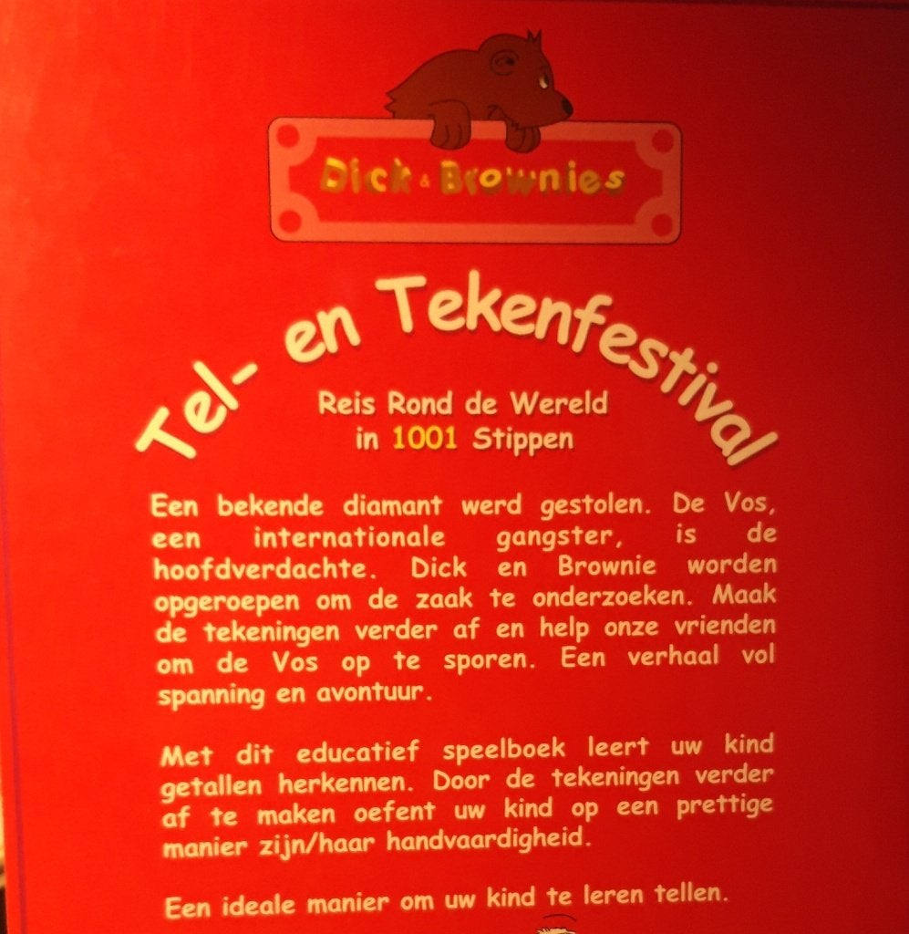 Dick & Brownies Tel- en Tekenfestival - Zo goed als nieuw, Ophalen of Verzenden, Minder dan 500 stukjes, Zo goed als nieuw, Overige typen