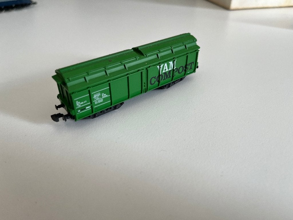 N spoor. VAM compost wagon. Z.g.a.n., Hobby en Vrije tijd, Modeltreinen | N-Spoor, Overige merken, Gelijkstroom of Wisselstroom