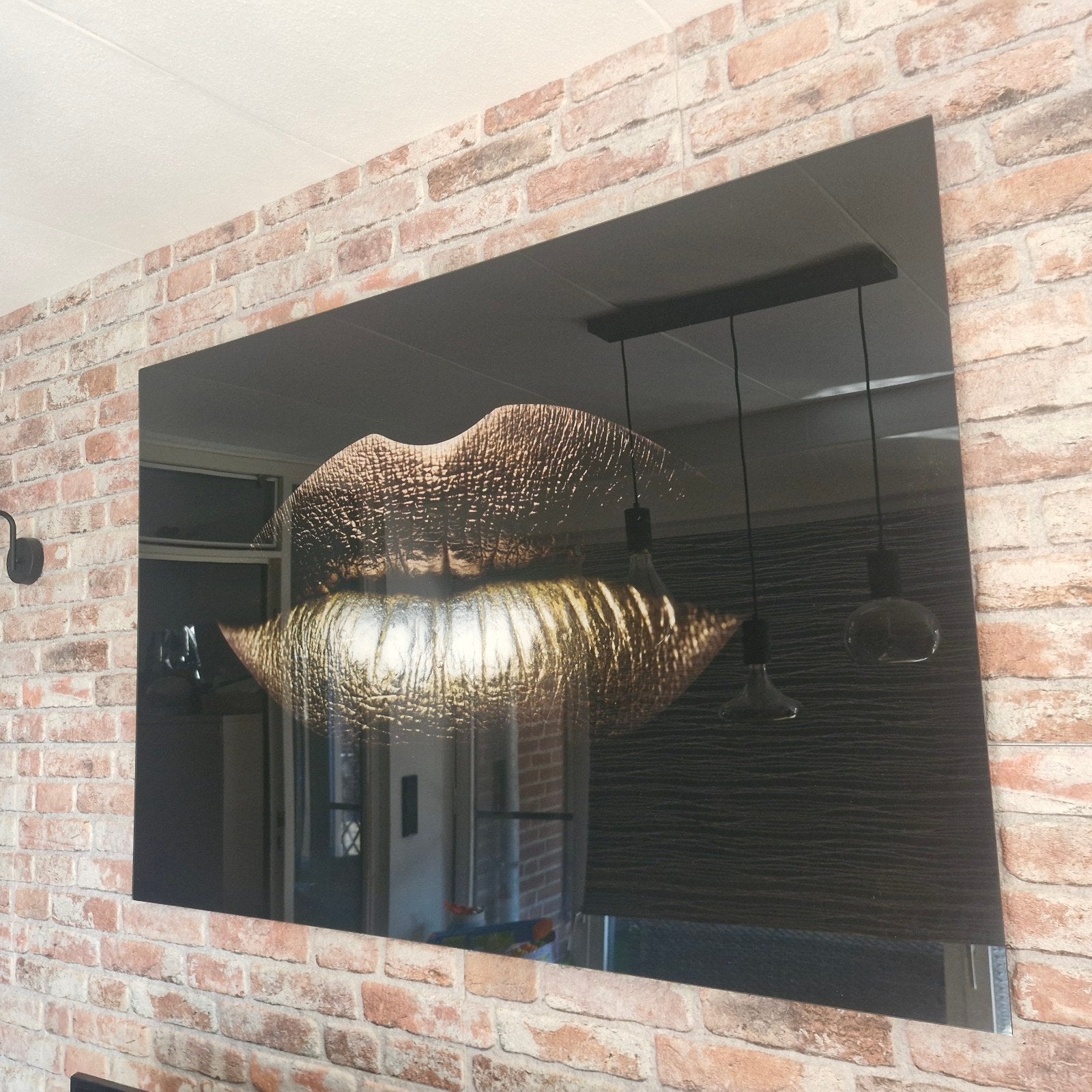 Glass art schilderij, Ophalen, 200 cm of meer, Zo goed als nieuw, 25 tot 50 cm