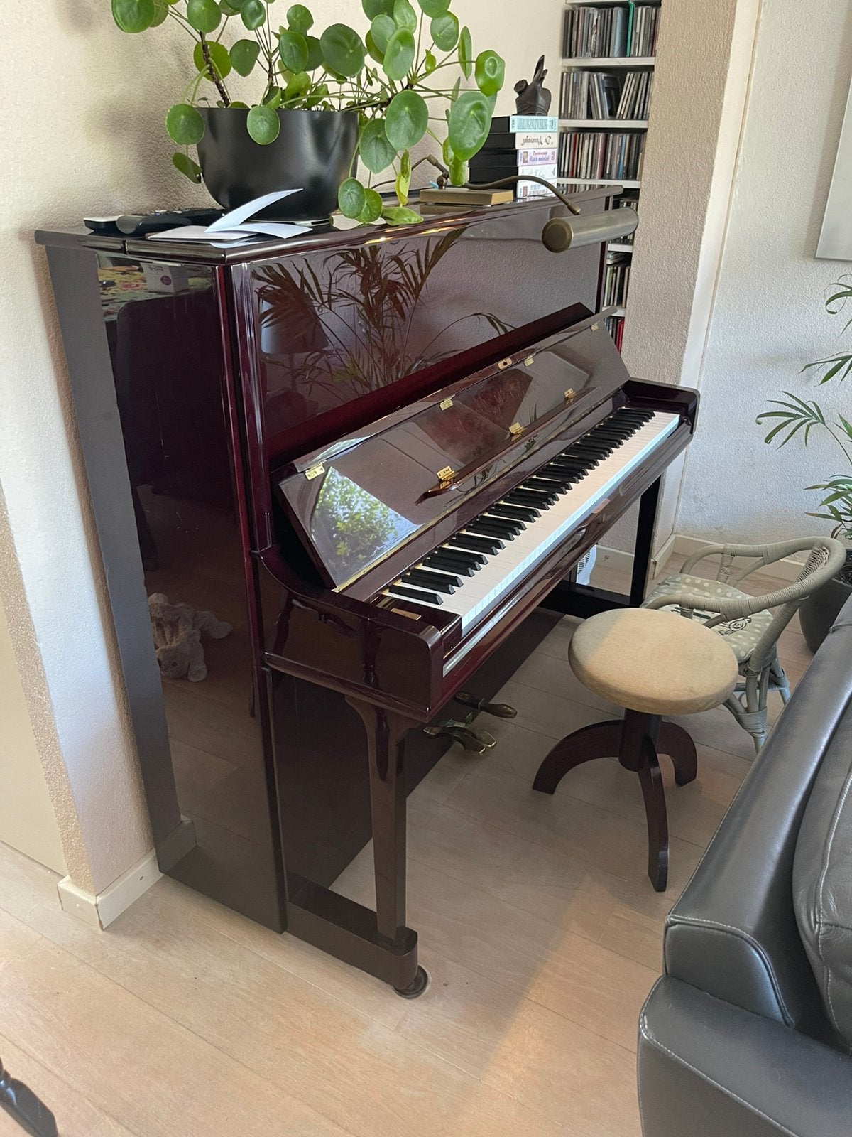 Samick SU127SP Akoestische piano, Ophalen, Bruin, Zo goed als nieuw, Piano