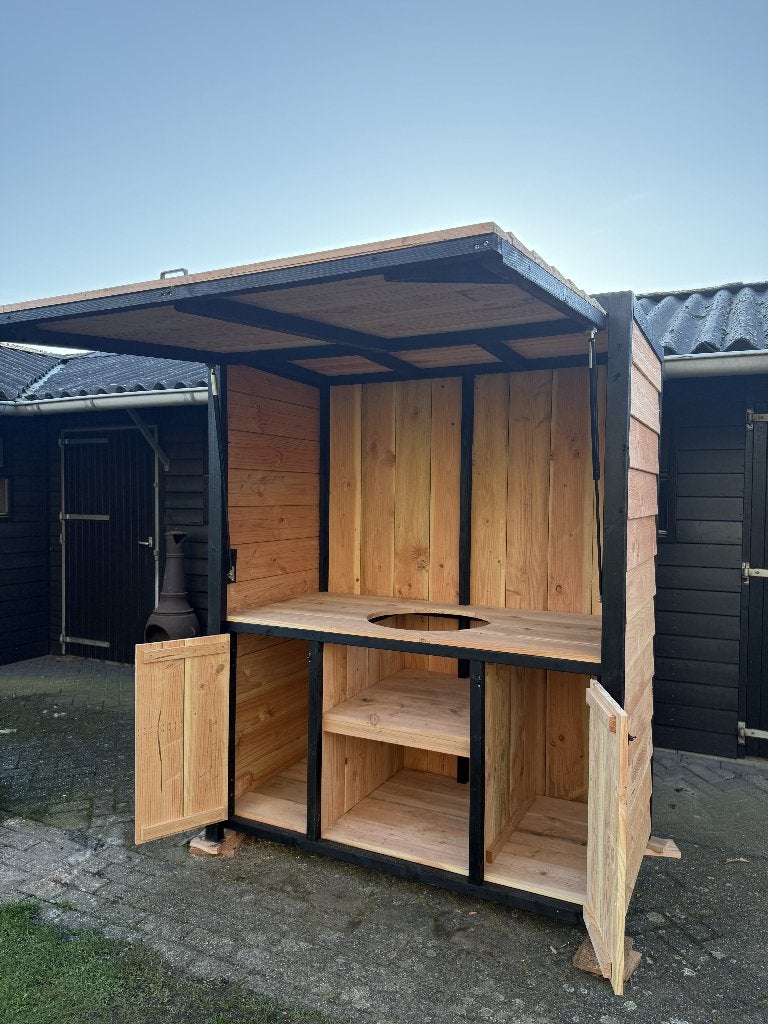 Buitenkeuken handgemaakt met klep, Houtskool, Vrijstaand, Onbekend, Nieuw