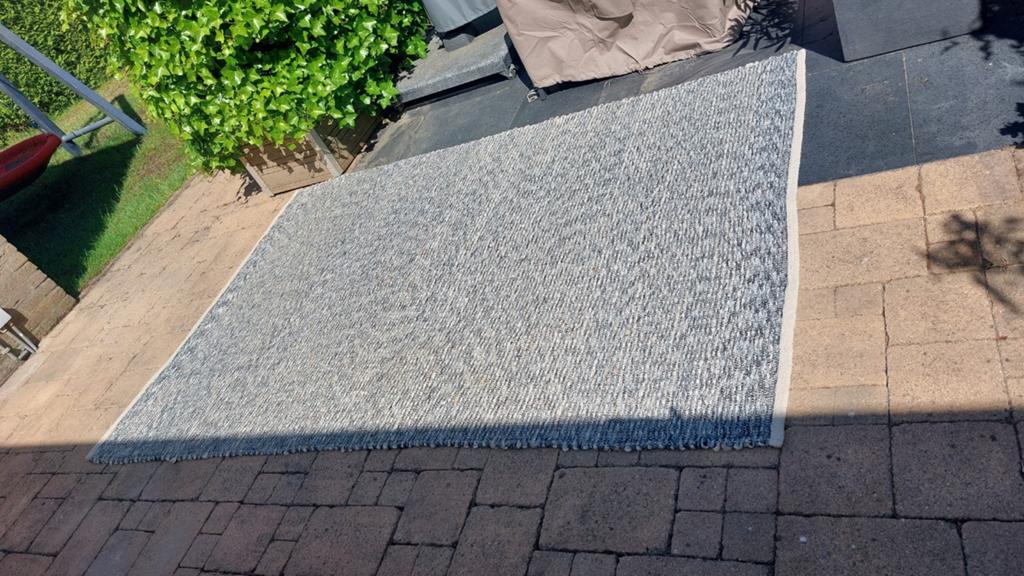 Vloerkleed / kleed 240 x 160 cm - groen / petrol/ beige, Huis en Inrichting, Stoffering | Tapijten en Kleden, Ophalen, Groen, 150 tot 200 cm
