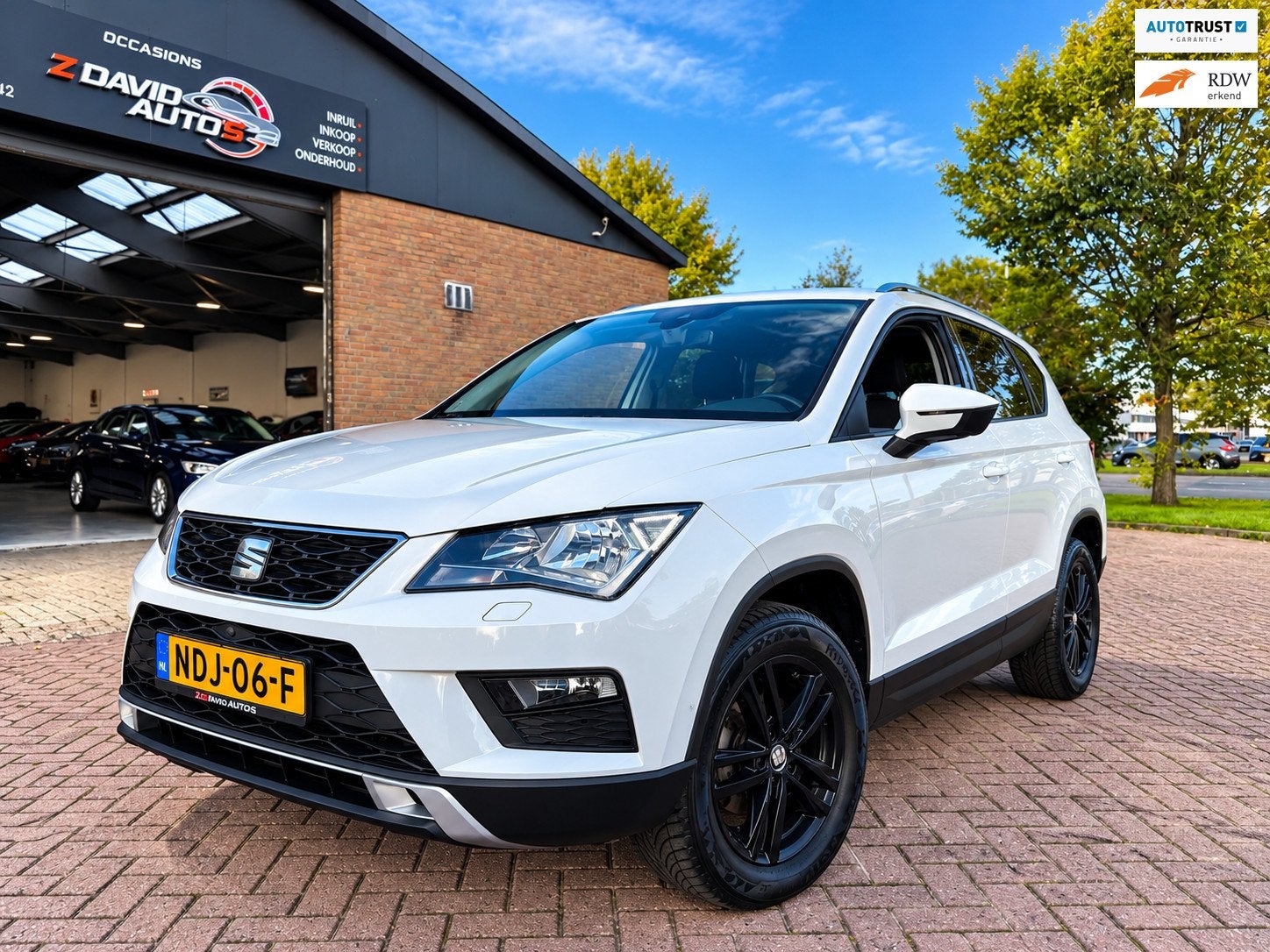 Seat ATECA 1.4 EcoTSI Xcellence DSG / Pano.dak/LED/Carplay/c, Auto's, Gebruikt, 4 cilinders, 150 pk, Wit