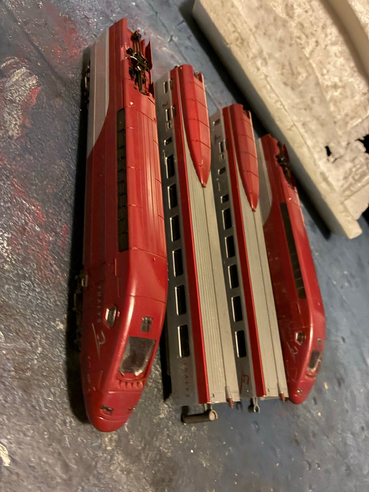 Thalys Treinset, Overige merken, Gelijkstroom, Ophalen of Verzenden, Gebruikt