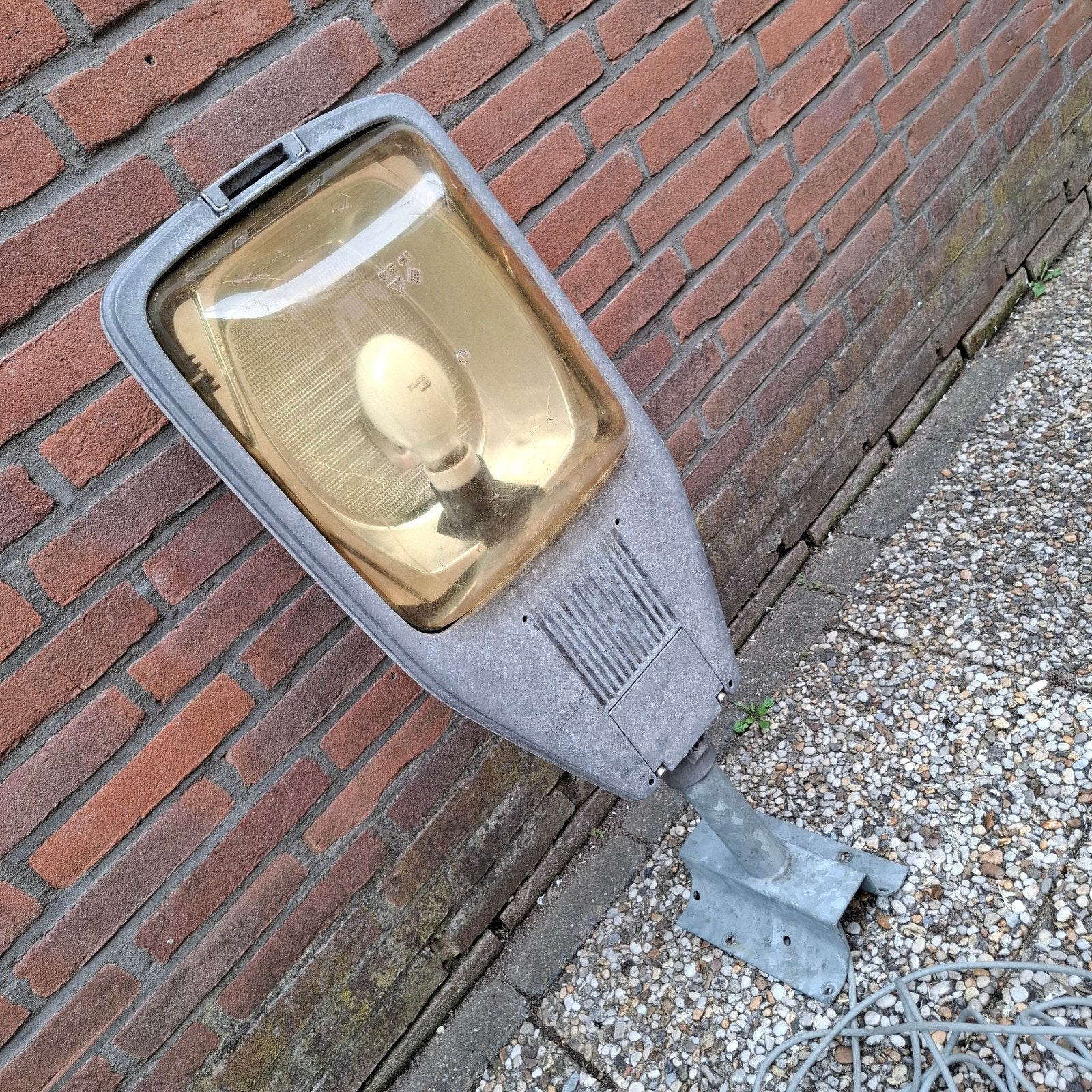Vintage buitenverlichting straatlantaarn Philips, Ophalen, Gebruikt