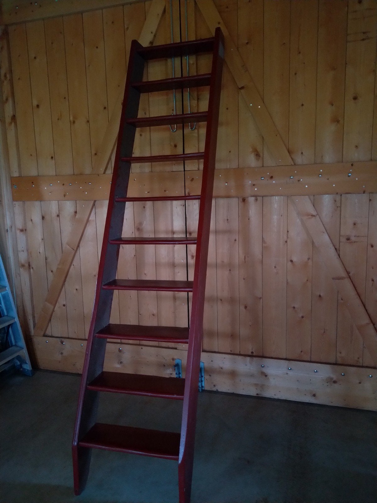 Stevige oude houten trap, Ophalen, Gebruikt, 2 tot 4 meter