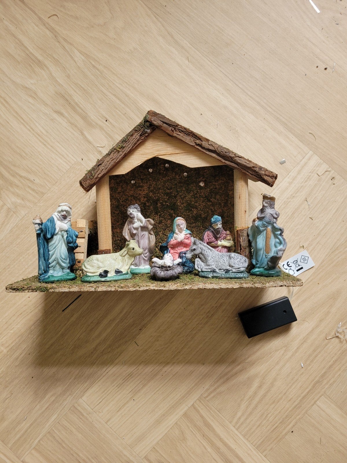 Kerststal met verlichting, Diversen, Ophalen of Verzenden, Zo goed als nieuw
