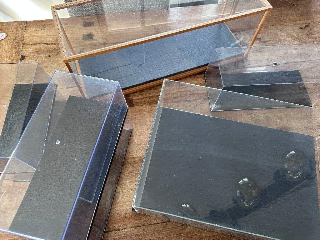 plexiglas vitrine display case modelbouw diorama, Ophalen of Verzenden, Gebruikt, Groter dan 1:32