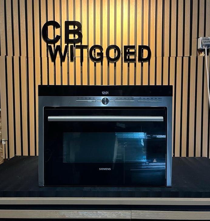 Luxe Siemens combi oven magnetron met TFT display & pyrolyse, Ophalen, Zo goed als nieuw, Oven met grill, Inbouw
