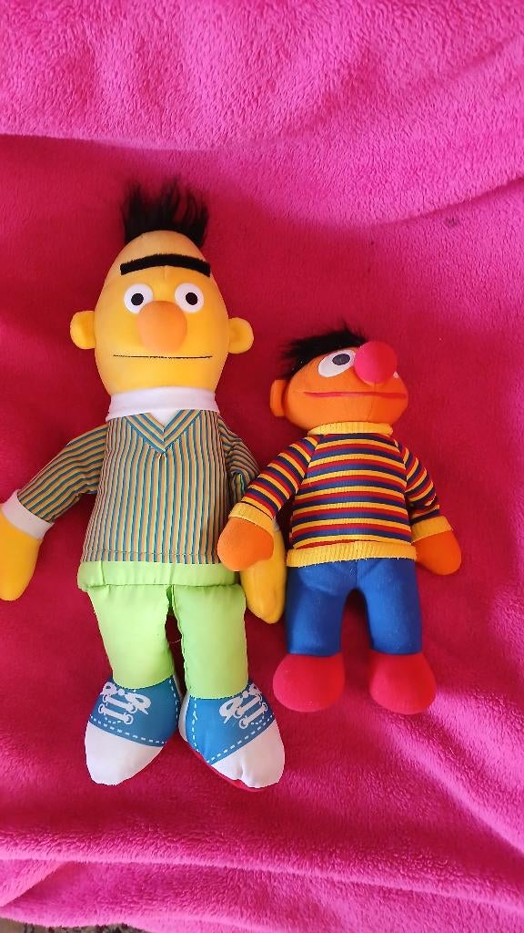 BERT&ERNIE&ELMO&KOEKIE MONSTER SESAMSTRAAT, Ophalen of Verzenden, Zo goed als nieuw, Overige typen