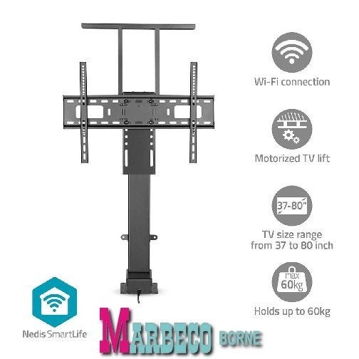Gemotoriseerde TV-lift, SmartLife TV standaard, kast model, Nedis SmartLife, Nieuw, Info@marbeco.nl, Ophalen of Verzenden