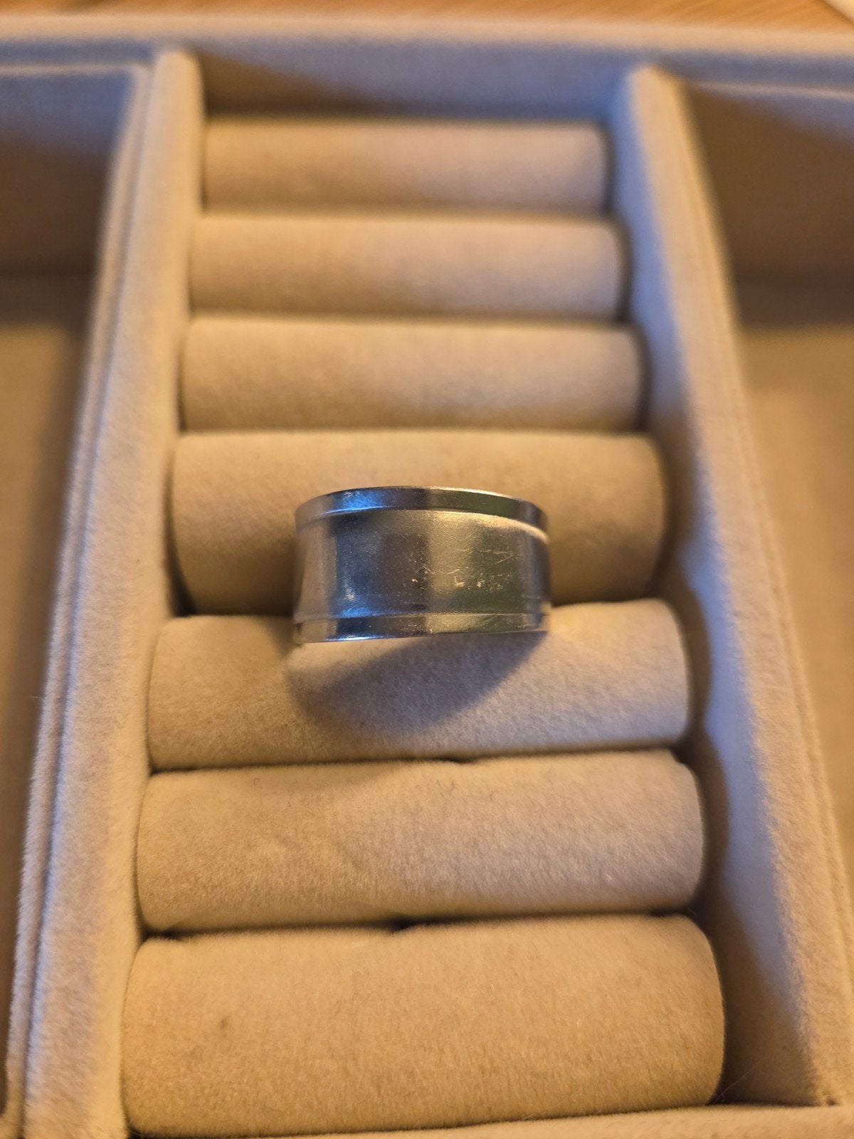 Zelfgemaakte ring 18,5 mm, Ophalen, 18 tot 19, Nieuw, Dame of Heer