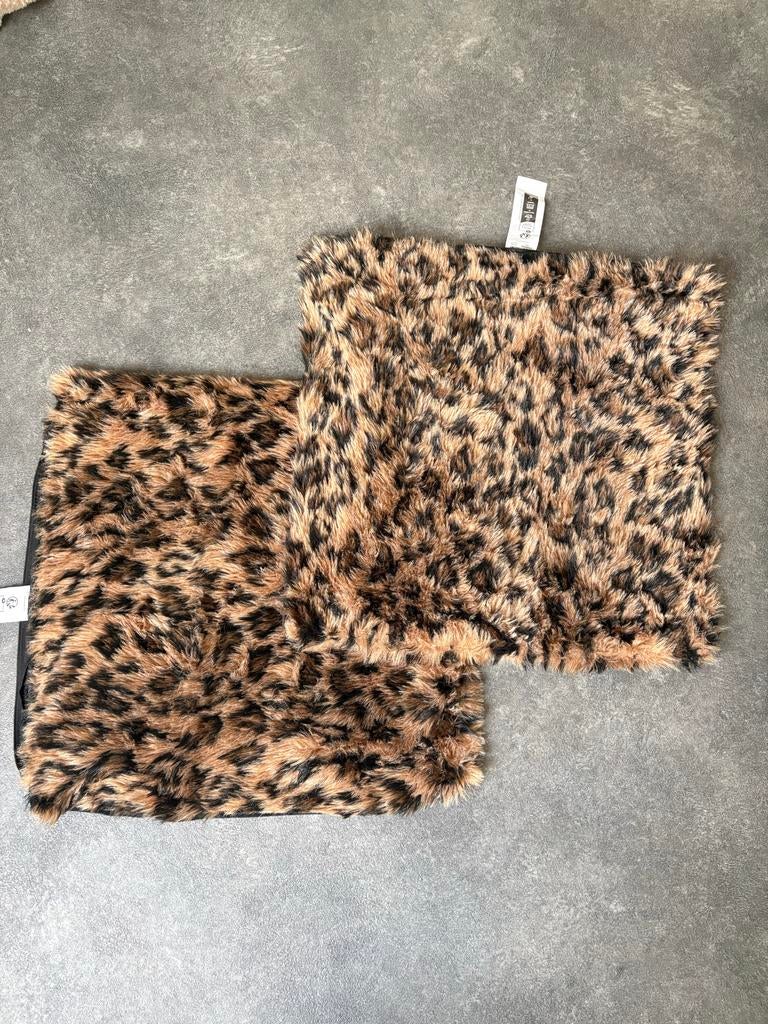 Set van 2 Leopard Print Kussenslopen, Ophalen of Verzenden, Zo goed als nieuw