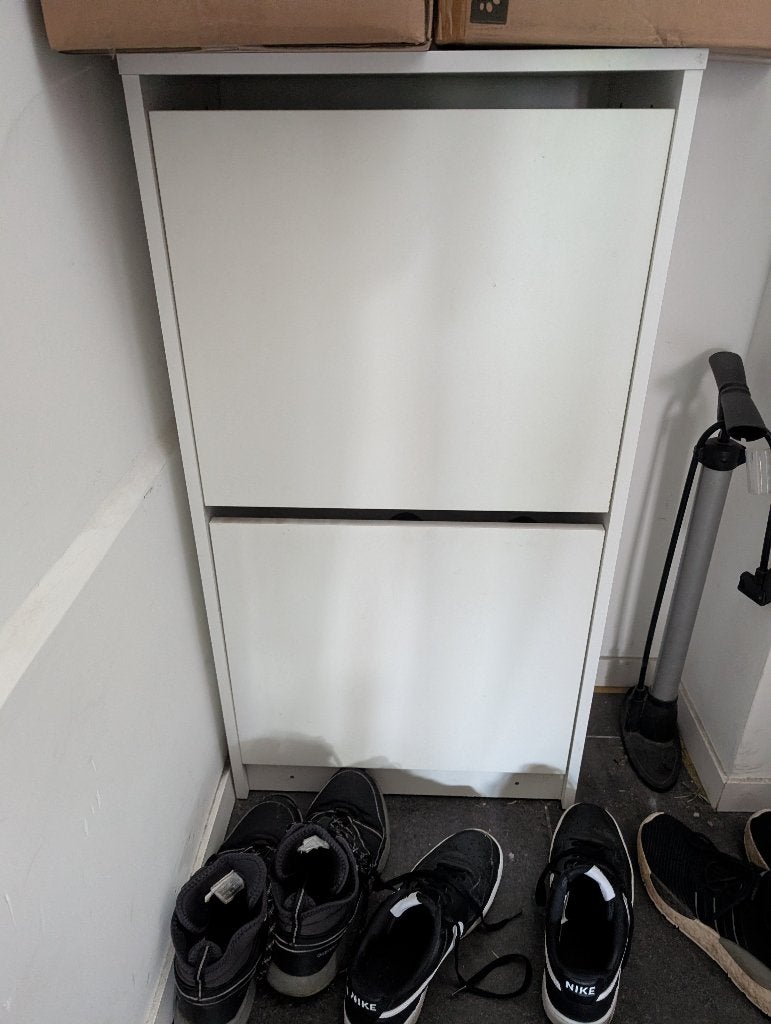 Witte IKEA Schoenenkast (met 2 vakken), Ophalen, Gebruikt, Modern