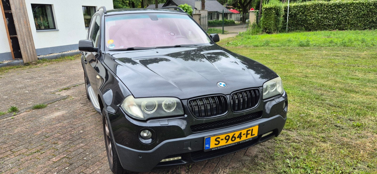 BMW X3 2.5 SI 2008 Zwart, Auto's, BMW, Parkeersensor, 1800 kg, 2497 cc, Zwart