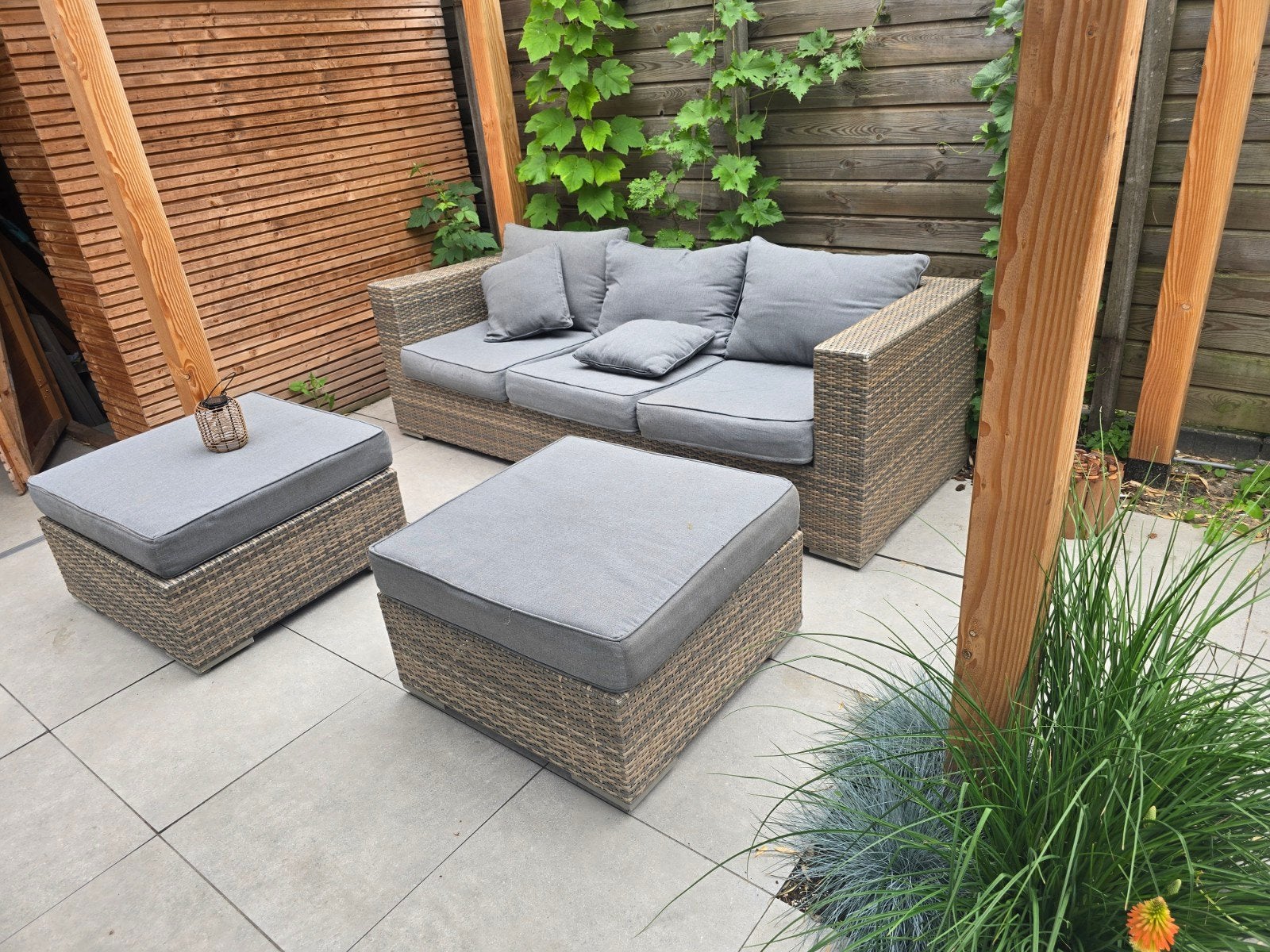 Loungeset prima staat!, Tuin en Terras, Tuinsets en Loungesets, Zo goed als nieuw, Ophalen