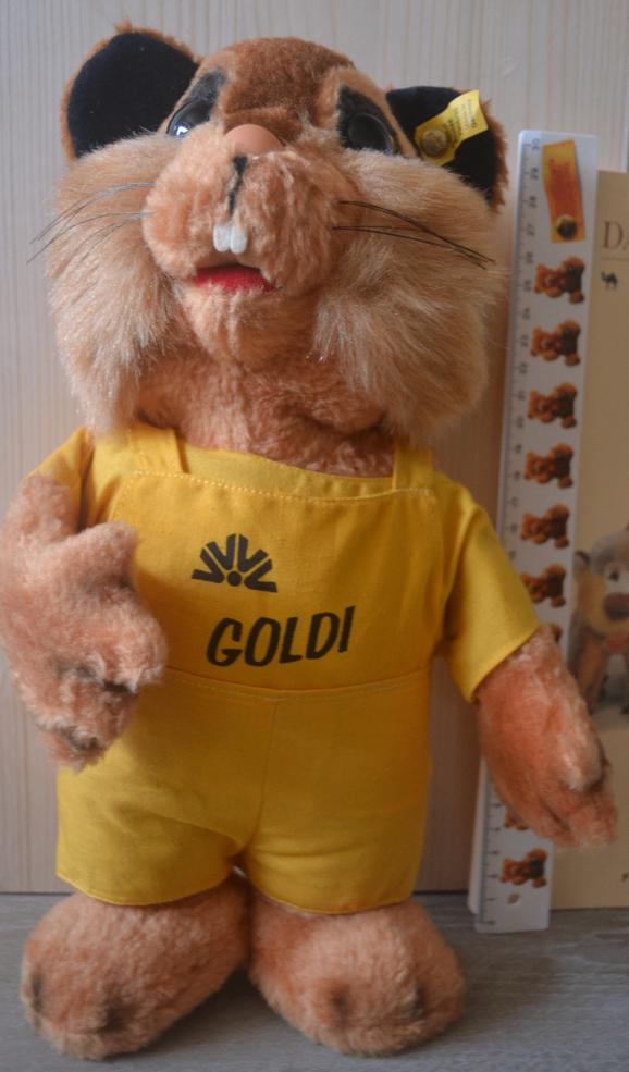 Vintage Steiff Goldi hamster ( speciale uitgave jaren 90 ), Verzamelen, Beren en Cherished Teddies, Verzenden, Zo goed als nieuw