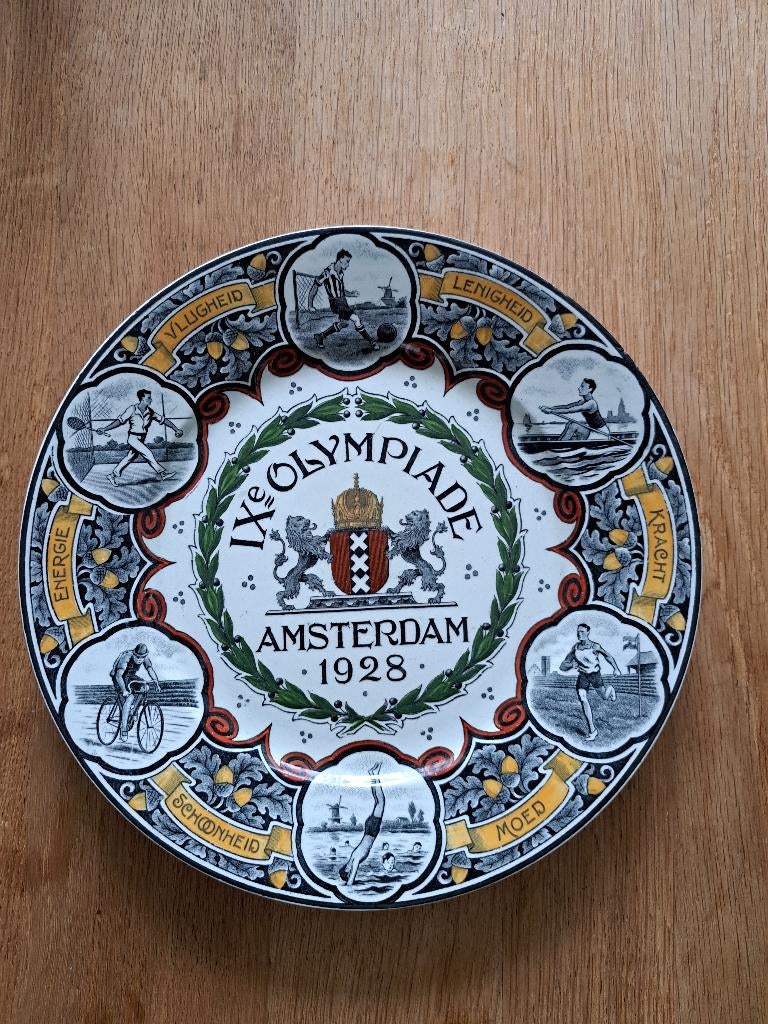 Antiek wandbord, Ophalen of Verzenden