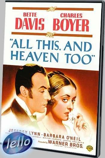 All This, and Heaven Too (1941 Bette Davis) niet NLO, Alle leeftijden, Drama, Ophalen of Verzenden, Zo goed als nieuw