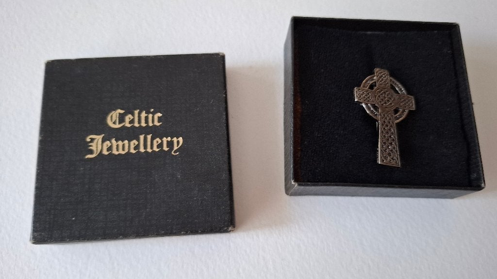 broche Celtic Kruisje, Verzenden, Nieuw, Zilver, Overige materialen