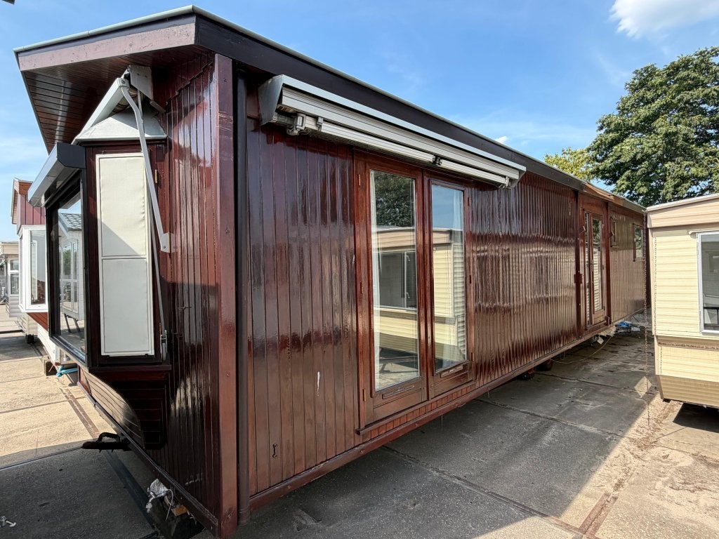 Red Cedar Chalet met een lengte van 13.20 en CV, Caravans en Kamperen, Stacaravans